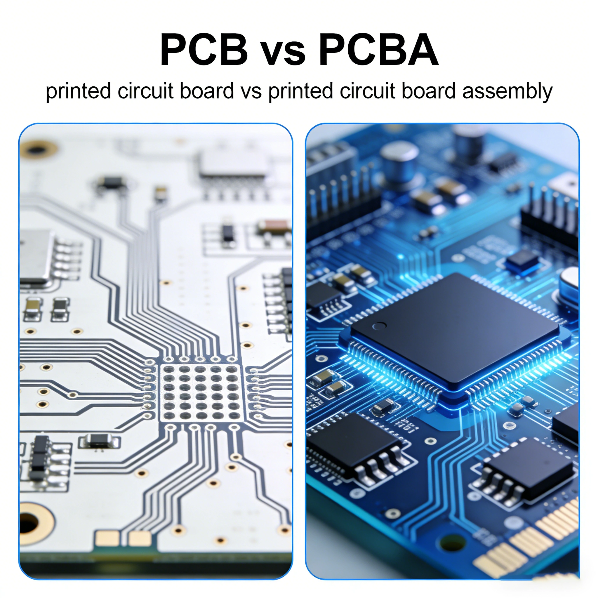 PCB vs PCBA: Differences, Applications, and Selection Guide