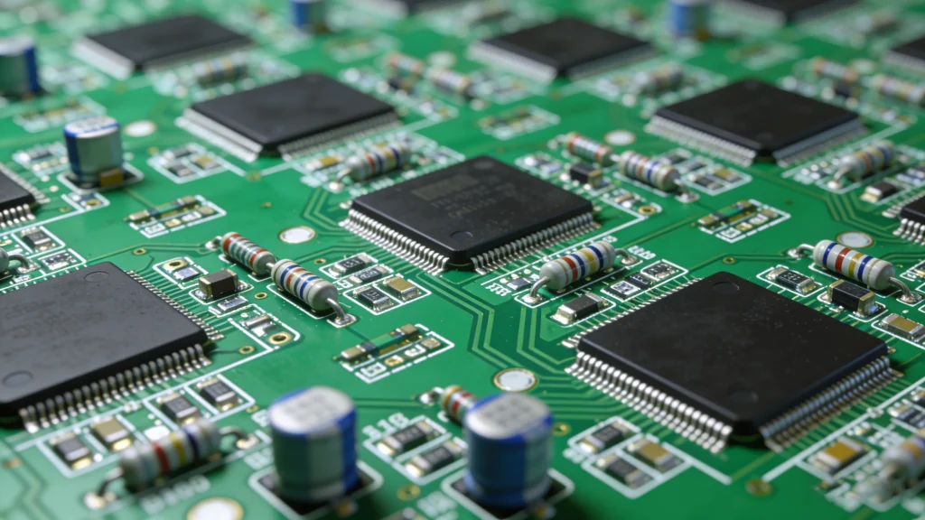 SMT PCBA assembly on printed circuit board