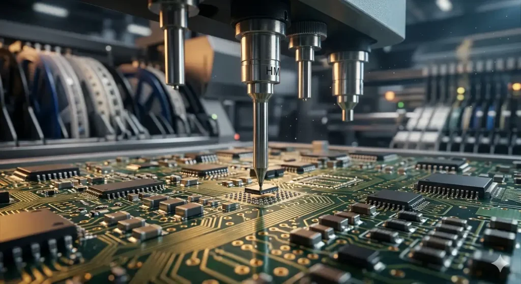 high speed SMT pick and place machine PCB assembly line precision manufacturing