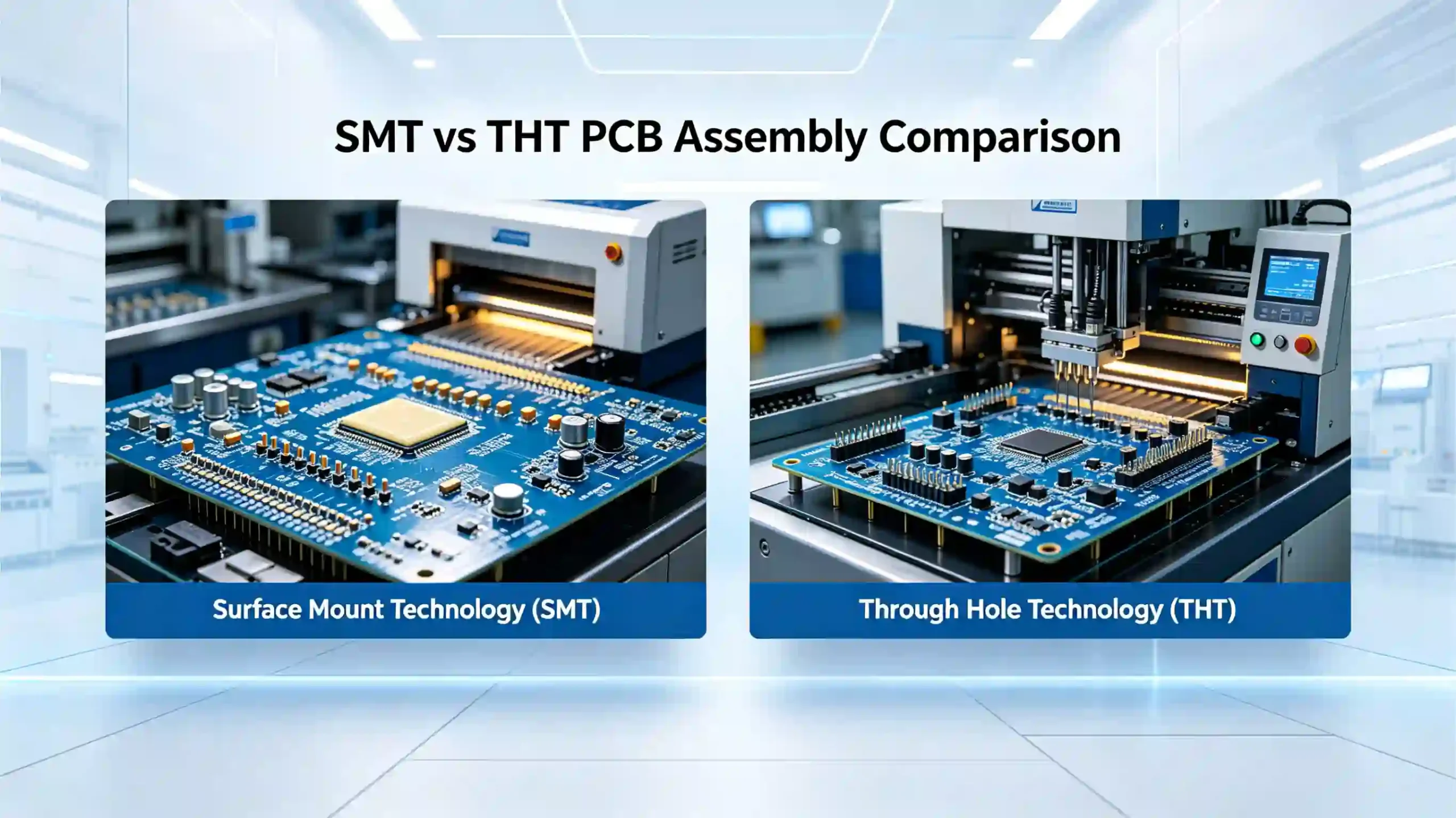 SMT vs THT: Key Differences, Cost Comparison & Best PCB Assembly Method (2026 Guide)